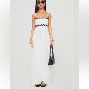 PRINCESS POLLY Croxetti Maxi Dress White